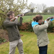 Clay shooting in pairs