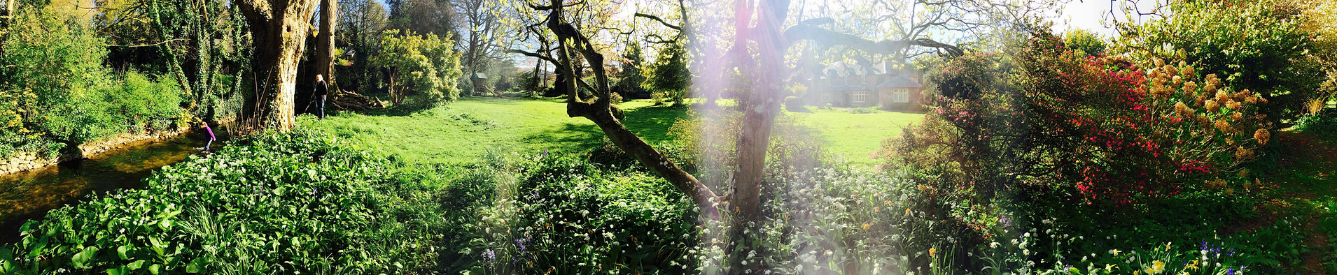 Panoramic view of grounds