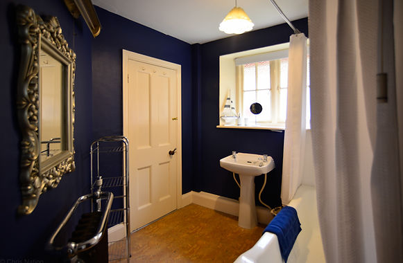 Blue bathroom