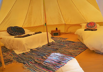 Bell tent interior